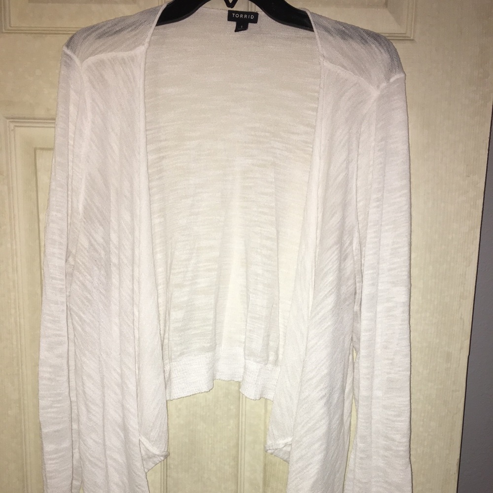 Torrid Open Drape Front Cardigan